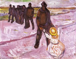 Worker And Girl — Edvard Munch