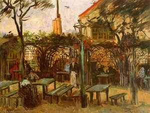 Terrace Of The Cafè La Guinguuette — Vincent Willem Van Gogh, Post-impressionism