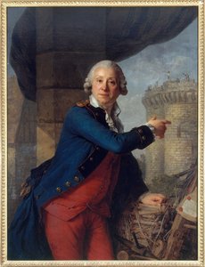 Jean-henri Masers, Chevalier Of Latude (1725-1805), Points To The Bastille — Antoine Vestier Avallon Paris