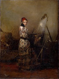 Self-portrait — Alexandre Gabriel Decamps, Romanticism