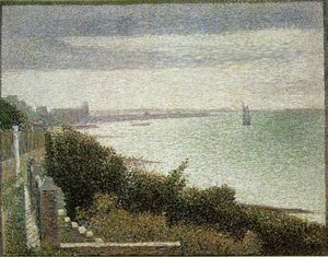 The English Channel At Grandcamp — Georges Seurat