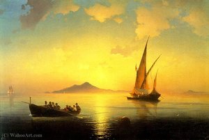 The Bay Of Naples — Ivan Konstantinovich Aivazovsky, Romanticism