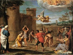 The Stoning Of St Stephen — Annibale Carracci, Baroque