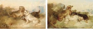Setters In A Landscape; And Terriers Ratting — Paul Jones