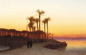 Evening On The Nile — Charles Théodore Frère Dit Frère Bey