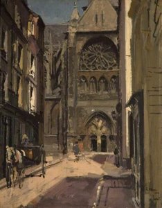 La Rue Pecquet, Dieppe, France — Walter Richard Sickert, Impressionism