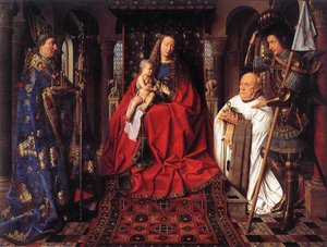 The Madonna With Canon Van Der Paele — Jan Van Eyck, Early Netherlandish Painting