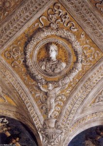 Ceiling Decoration (detail) — Andrea Mantegna, Early Renaissance