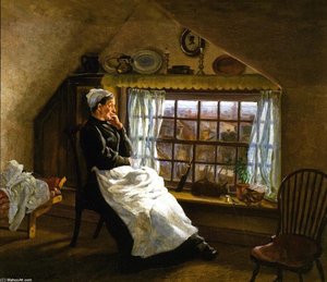 Woman by the Window (also known as Hannah's at the Window Binding Shoes (1st version))