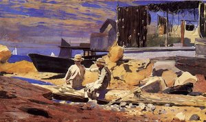Waiting For The Boats — Winslow Homer