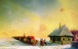 Chumaks In Little Russia — Ivan Konstantinovich Aivazovsky, Romanticism