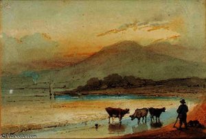 A River Near Macao — George Chinnery