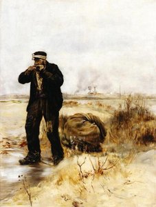 A Ragman Lighting His Pipe — Jean-françois Raffaelli