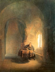Philosoph Strebend — Rembrandt Van Rijn, Barock