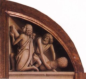 Гентски Алтарни Стубец: Посвећење Авела И Каина — Jan Van Ejck, Early Netherlandish Painting