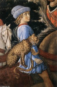Procession Of The Oldest King (detail) — Benozzo Gozzoli