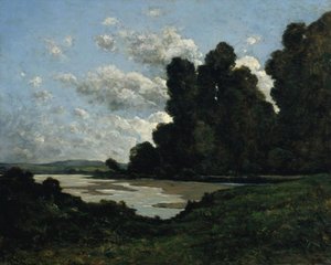 The River Loire At Nevers — Henri-joseph Harpignies