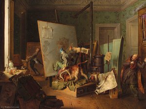 Funny scene in the studio