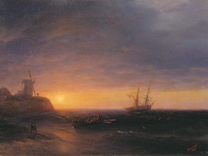 Sunset At Sea — Ivan Konstantinovich Aivazovsky