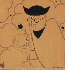 Caricature Of Don Miguel De Unamuno — Lluís Bagaria I Bou, Caricature