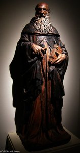 Sant'antonio abate, circa, da oratorio del crocifisso, borgo a mozzano, lucca