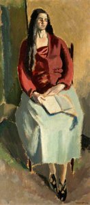 Girl With A Book — Bernard Meninsky
