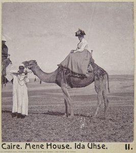 Ida Uhse on a camel