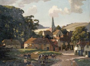 Harting Village and Pond, West Sussex