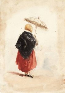 Costume Study. Woman With Umbrella — デイヴィッド・コックス