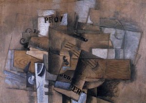 Violín Sobre Una Mesa — Georges Braque