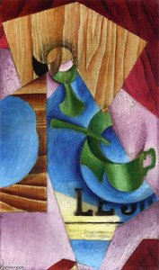 Glass, Cup And Newspaper — Juan Gris
