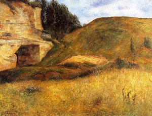 Chou Quarry, Hole In The Cliff — Eugène Henri Paul Gauguin, Post-impressionism