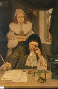 Leeuwenhoek With His Microscope — Ernest Board