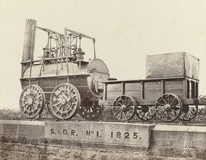No. 1 Locomotive And Tender, Darlington Railway Station — Francis Frith