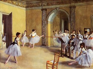 Dance Class At The Opera — Edgar Degas, Impressionism