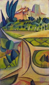 The House Of Manhufe — Amadeo De Souza-cardoso, Cubism
