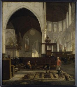 Intérieur De La Oude Kerk D'amsterdam Intérieur D'église — Emanuel De Witte