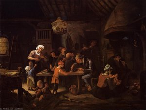 Lean Kitchen — Jan Havickszoon Steen, Baroque