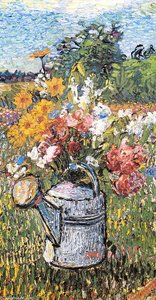 Still Life With Flowers And Watering Can — David Davidovich Burliuk
