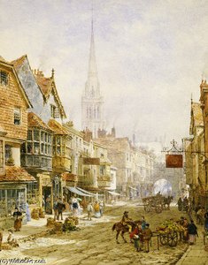 The High Street, Salisbury — Louise Rayner