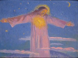 Le Sacré Coeur De Jésus Sacré Coeur Au Dessus Des Nuages (autre Titre) — Denis Maurice