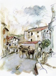 Village Scene — Julius Mordecai Pincas