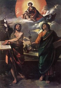 The Virgin Appearing To Sts John The Baptist And John The Evangelist — Dosso Dossi (giovanni Di Niccolò De Luteri)