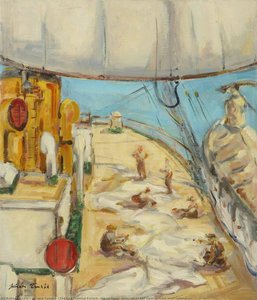 The Sail Training Barque 'Nipon Maru' View Aft to the Quarter Deck with Sailmakers