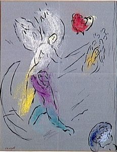 Jacob Wrestling With The Angel — Marc Chagall