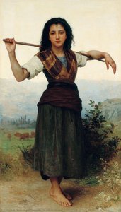 The Little Shepherdess — William-adolphe Bouguereau, Academic Realism