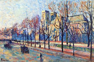 Notre-dame, View From The Quay Montebello — Maximilien Luce