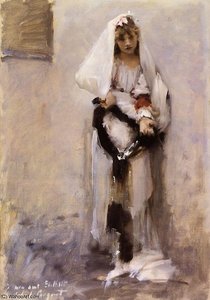 A Parisian Beggar Girl — John Singer Sargent