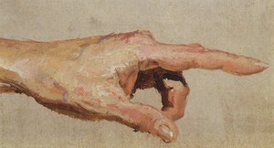Left Hand With The Index Finger — Vasily Dmitrievich Polenov
