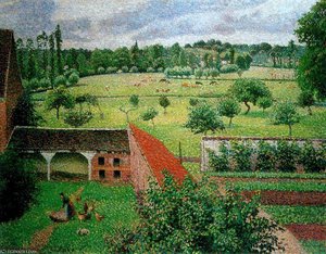 View From My Window, Eragny — Camille Pissarro